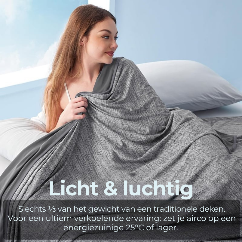 BreezeBlanket – Verkoelende luxe voor elke zomernacht