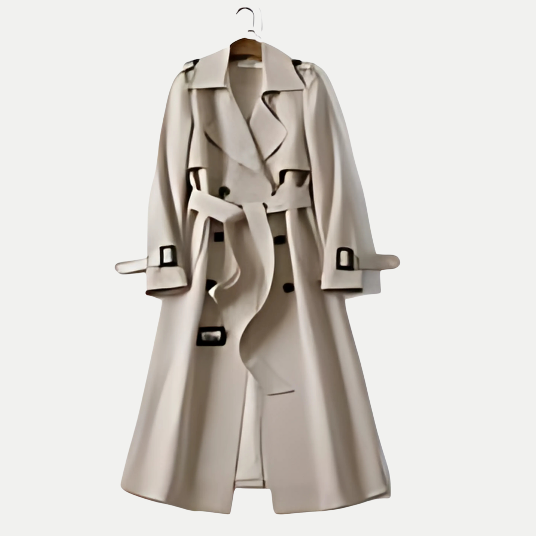 Camille – Classic Double-Breasted Trench Coat