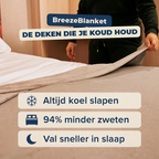 BreezeBlanket™ – 94% Minder Nachtelijk Zweten