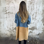 Camden Two-Tone Trench – Denim & Suede Blend