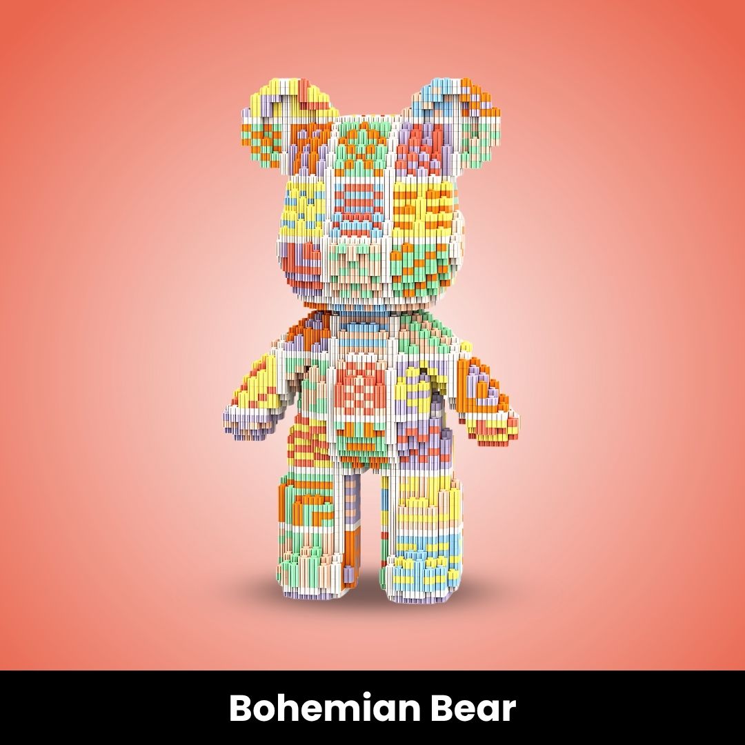 BearBricks™ Bouw je eigen Mini Beer (3000+ blokjes)