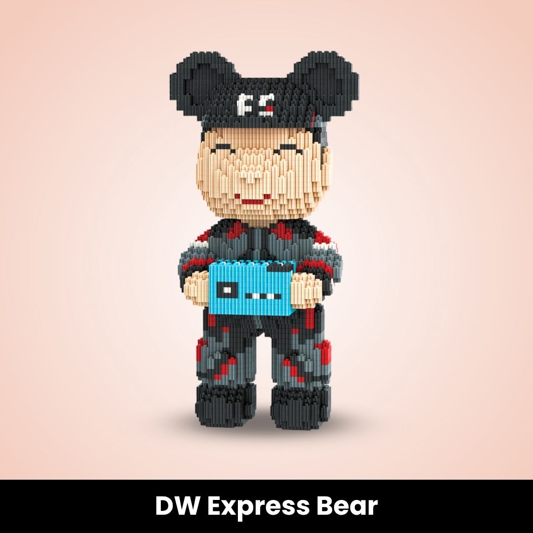 BearBricks™ Bouw je eigen Mini Beer (3000+ blokjes)