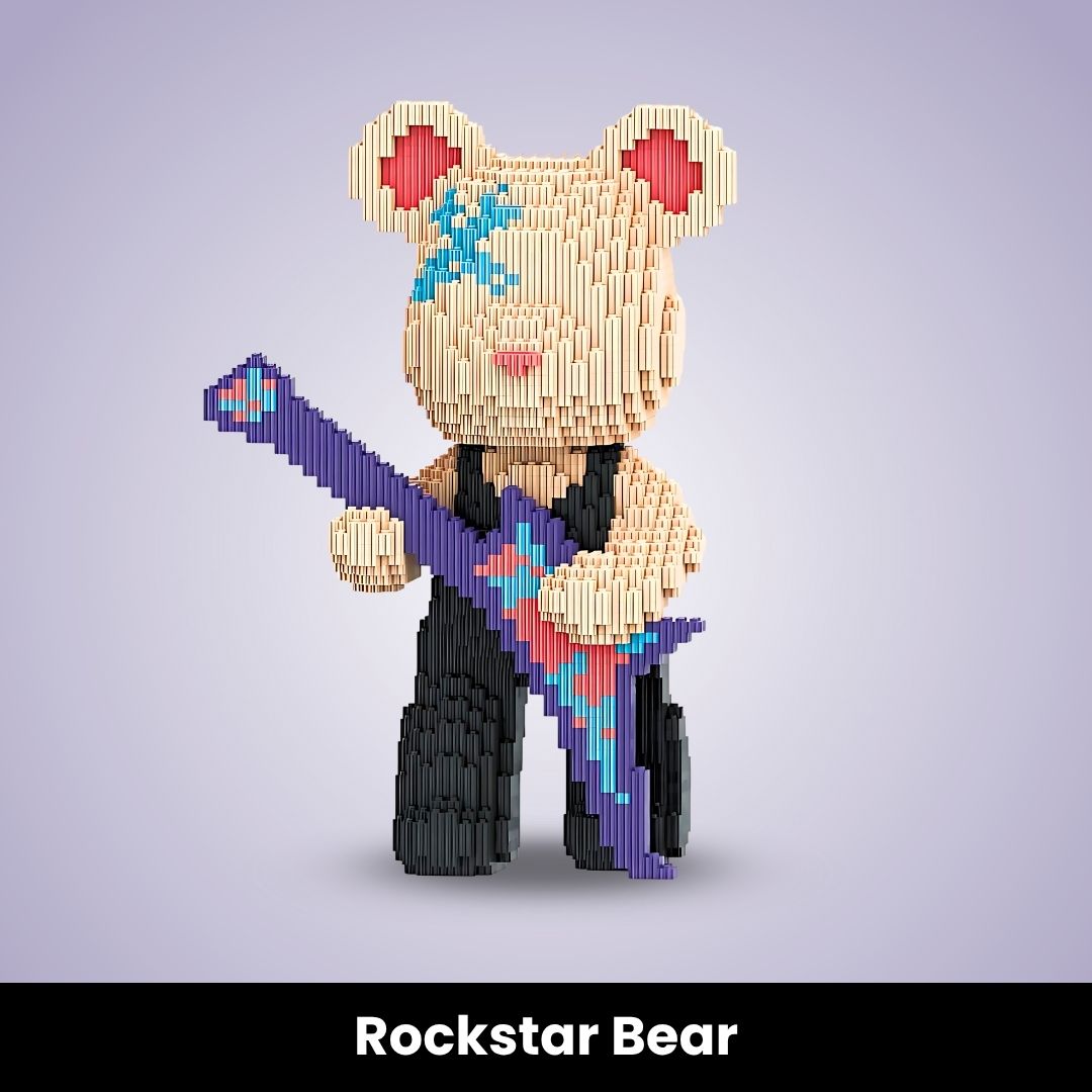 BearBricks™ Bouw je eigen Mini Beer (3000+ blokjes)
